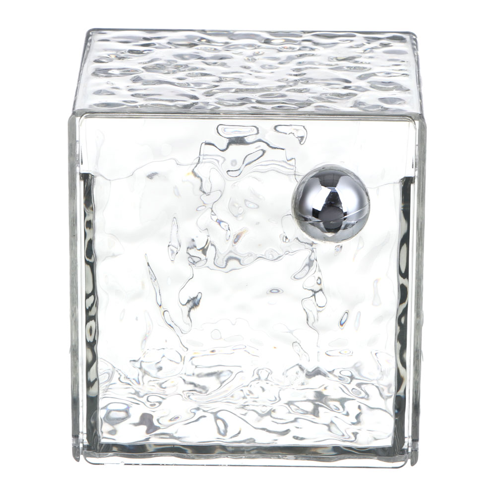 ЮНИLOOK Полка косметическая настенная, 9х8,5х6,5см, PS, прозрачный, ВЗ24-39, арт.№ 357-324