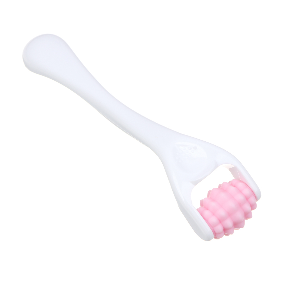 ЮНИLOOK Массажер роликовый для лифтинга и тонуса кожи 13,2x3см, ABS, силикон, белый, ВЗ24-41, арт.№ 357-326