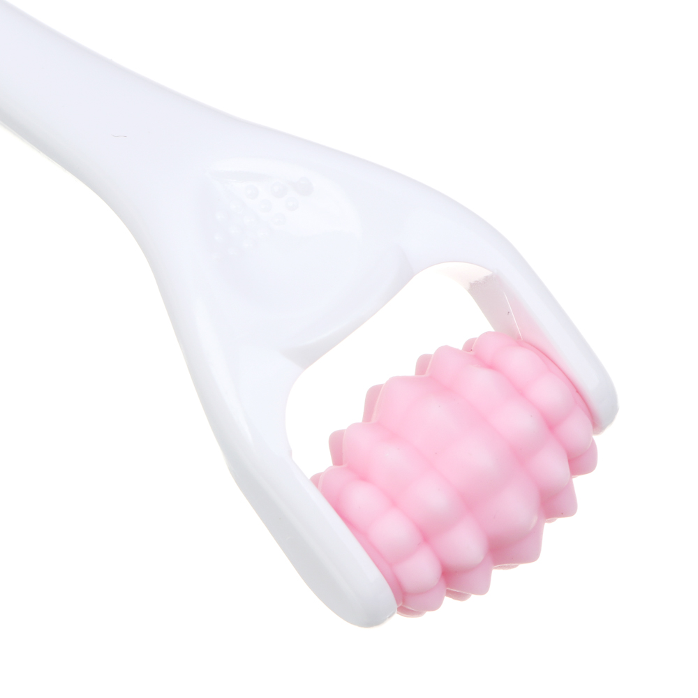 ЮНИLOOK Массажер роликовый для лифтинга и тонуса кожи 13,2x3см, ABS, силикон, белый, ВЗ24-41, арт.№ 357-326