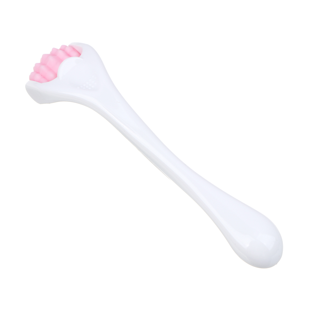 ЮНИLOOK Массажер роликовый для лифтинга и тонуса кожи 13,2x3см, ABS, силикон, белый, ВЗ24-41, арт.№ 357-326