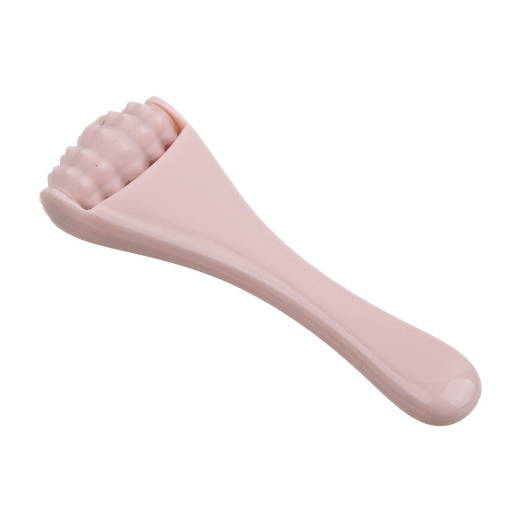 Набор массажеров для лица 2 штуки тм ЮНИLOOK , 7,8x2,6см, сталь, силикон, ABS, розовый, ВЗ24-43, арт.№ 357-327