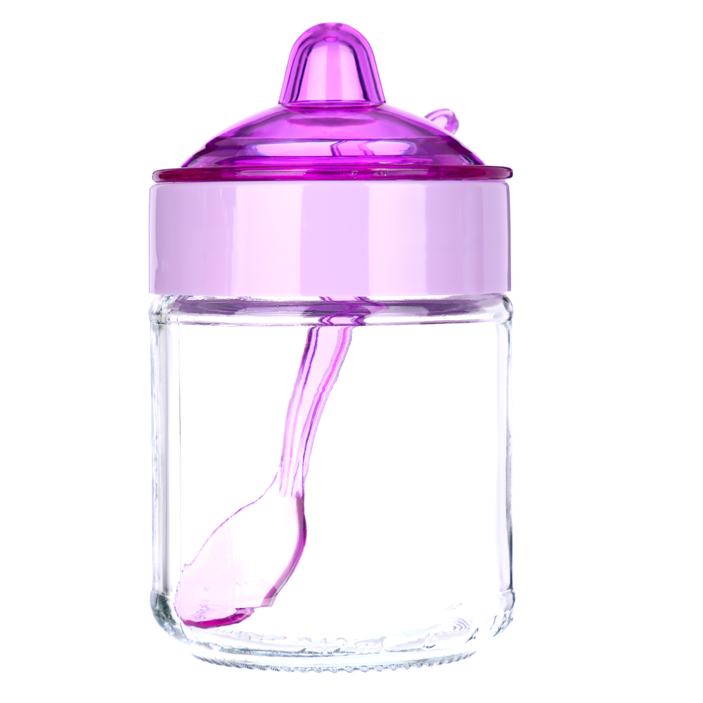 HEREVIN Банка для специй с ложкой, стекло, 200мл, 3 цвета, 131505-500, арт.№ 828-225