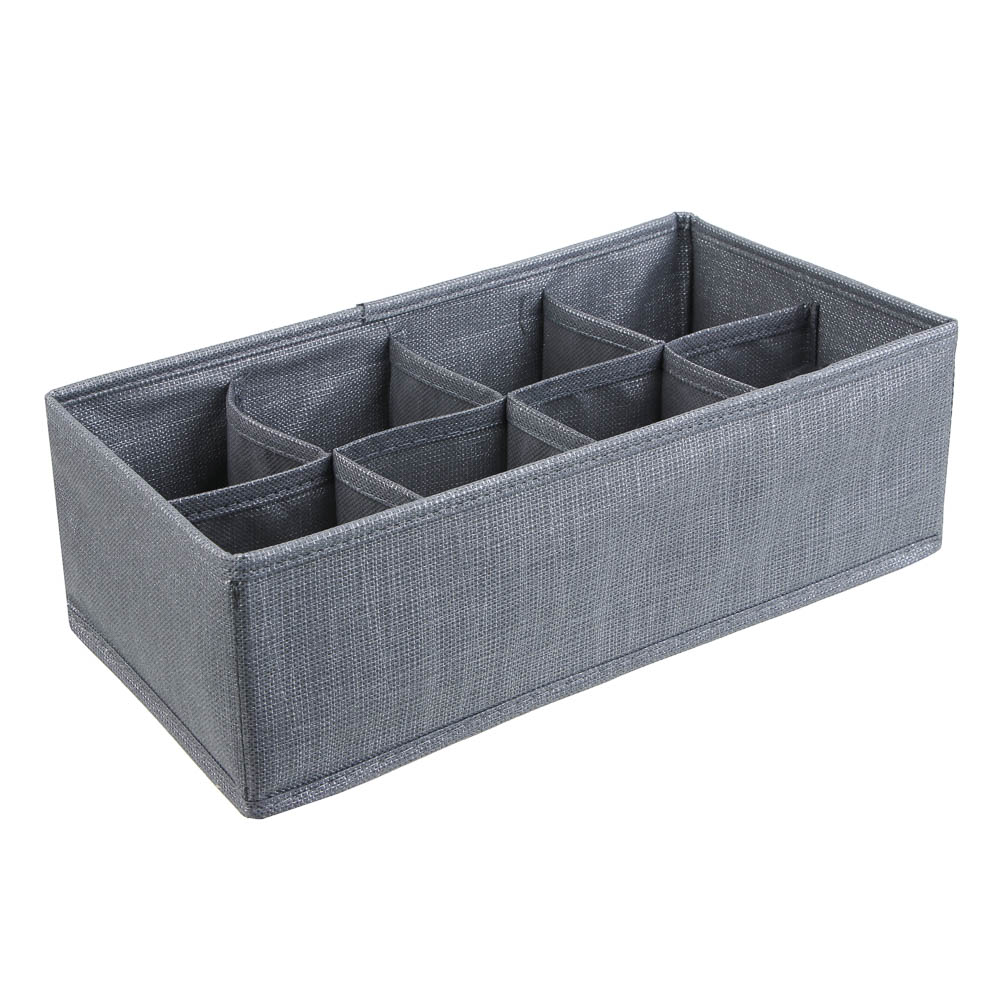 Органайзер для хранения тм VETTA Джойс, 8 отделов, полипропилен, картон, 32x16x10см, арт.№ 457-784