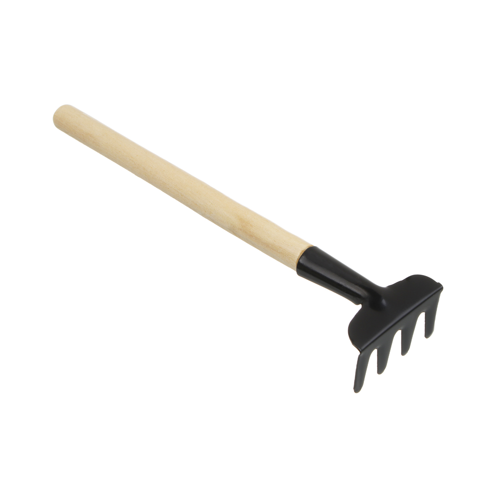 Набор для ухода за комн.растениями(совки 21-22см, грабли 18см), ручки лакирован, мет,дер., арт.№ 182-057