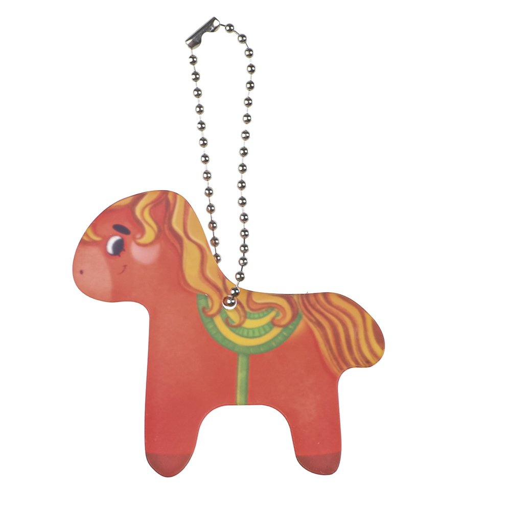 Брелок Лошадка, 7 см, акрил 3 мм, печать УФ, 4 дизайна, арт.№ 705-509