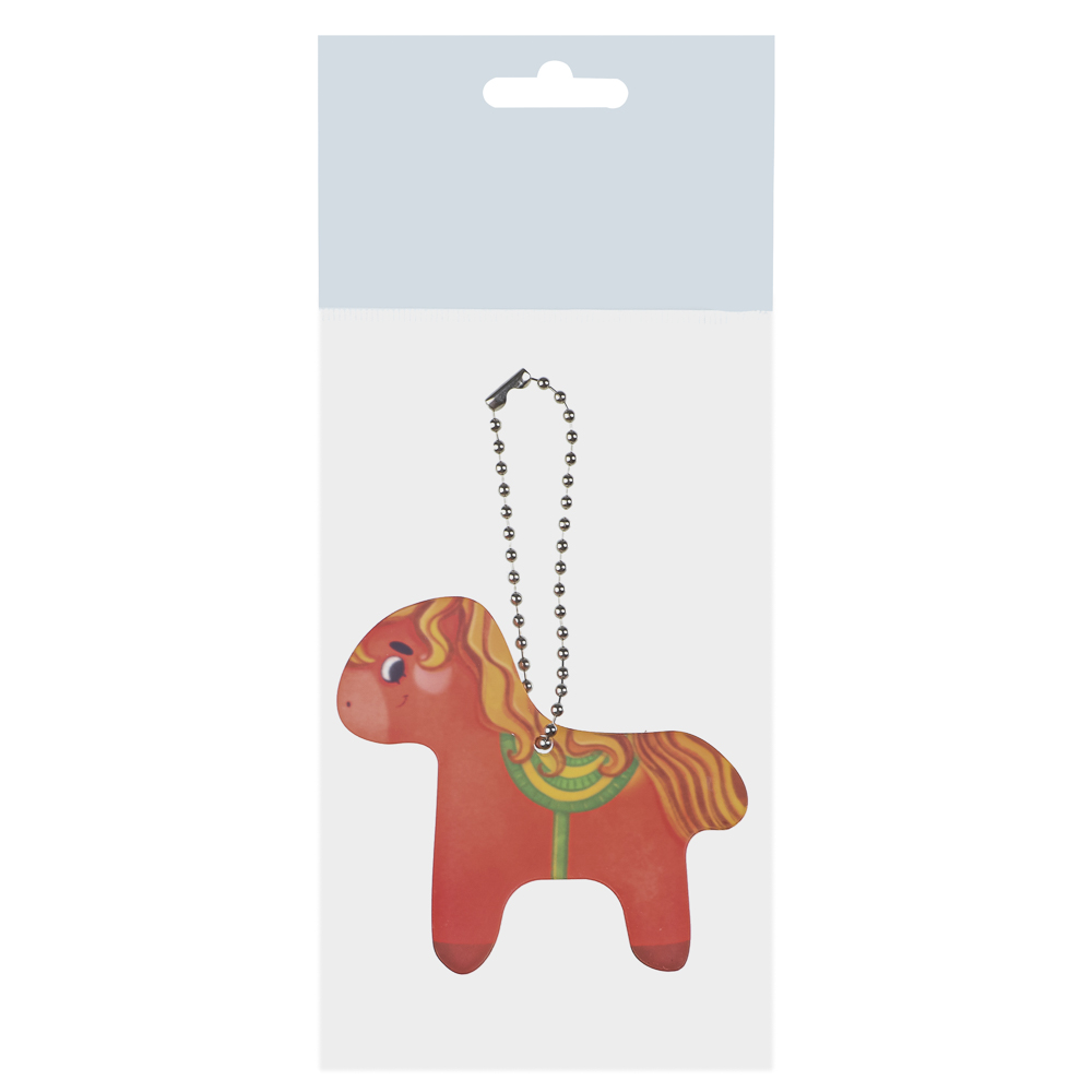 Брелок Лошадка, 7 см, акрил 3 мм, печать УФ, 4 дизайна, арт.№ 705-509