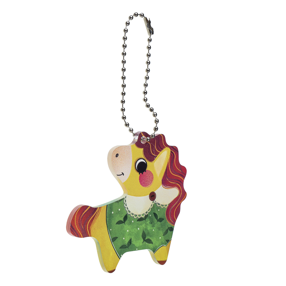 Брелок Лошадка, 7 см, акрил 3 мм, печать УФ, 4 дизайна, арт.№ 705-509