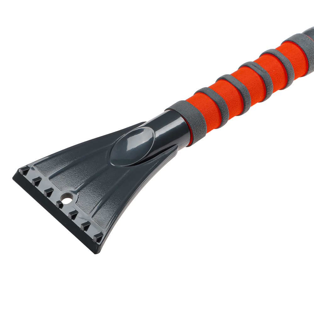 ЕРМАК Щетка для уборки снега с распушенной щетиной+скребок, 62см, арт.№ 775-122