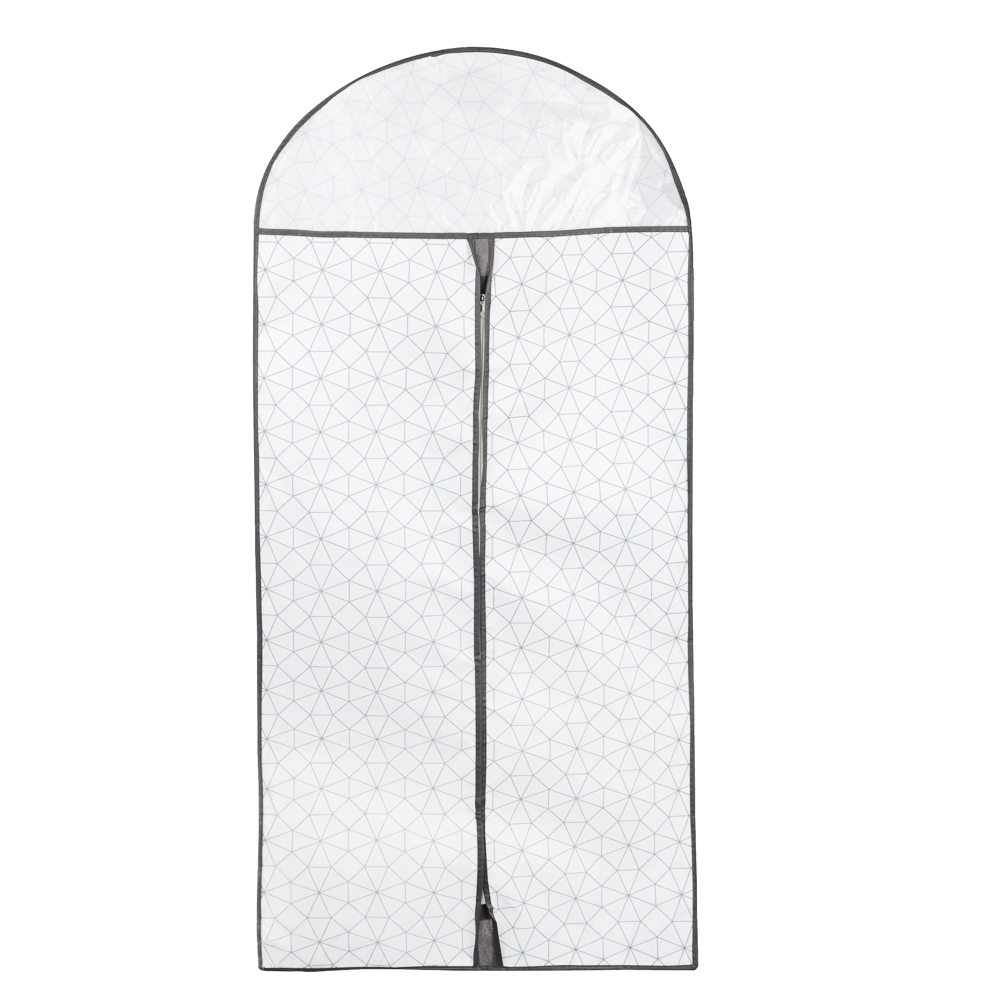 VETTA Чехол для одежды, с прозрачным окном, 60х130см, Валери, молния, полипропилен, арт.№ 457-613