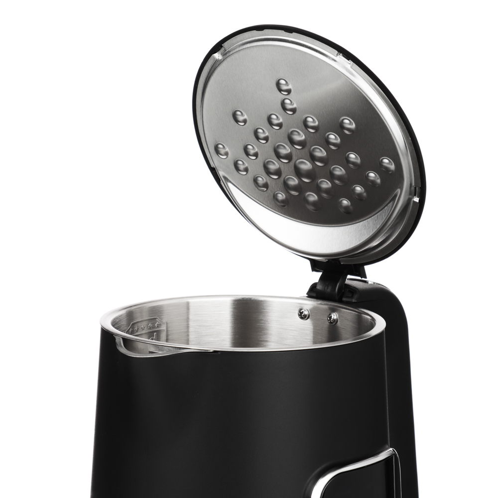 BY Русские Супергерои Чайник электрический, 1,7 л, 1850 Вт, c дисплеем, нерж.сталь, пластик, черный, арт.№ 291-131