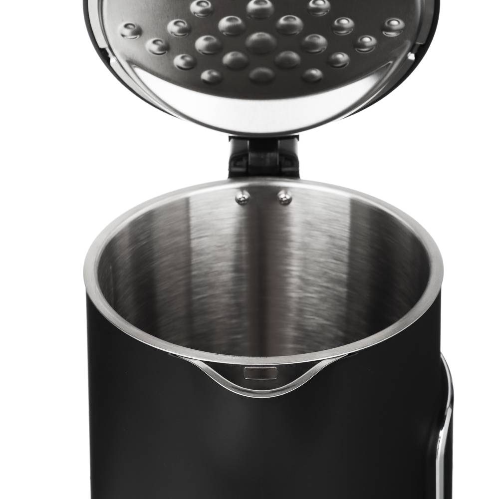 BY Русские Супергерои Чайник электрический, 1,7 л, 1850 Вт, c дисплеем, нерж.сталь, пластик, черный, арт.№ 291-131