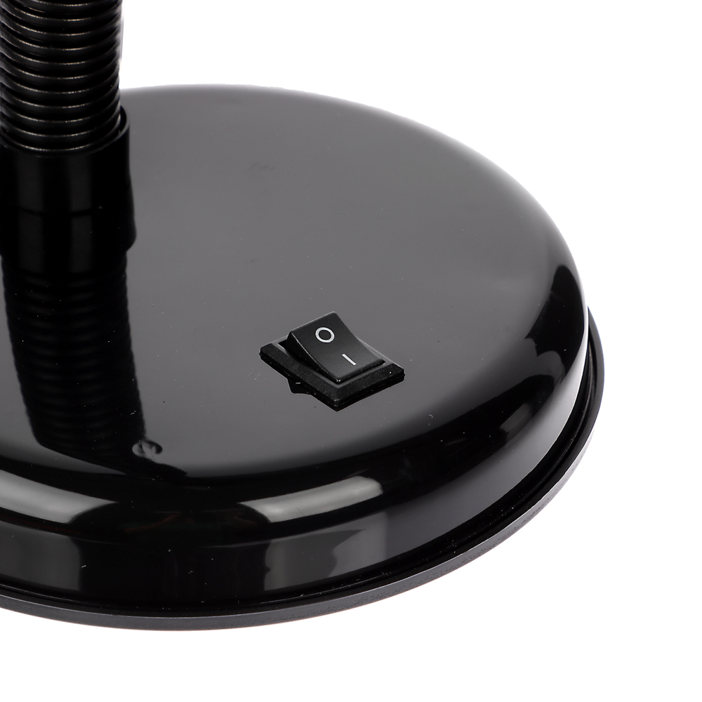 Лампа настольная BY, Е27, 28см, 40Вт, 220В, с выключателем, шнур 75 см, черный, арт.№ 476-446