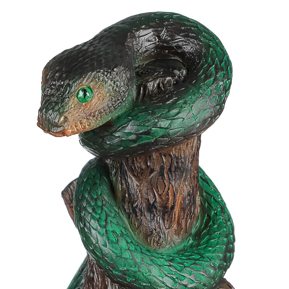 Фигура садовая Змея на пне 33х16см гипс, арт.№ 162-276