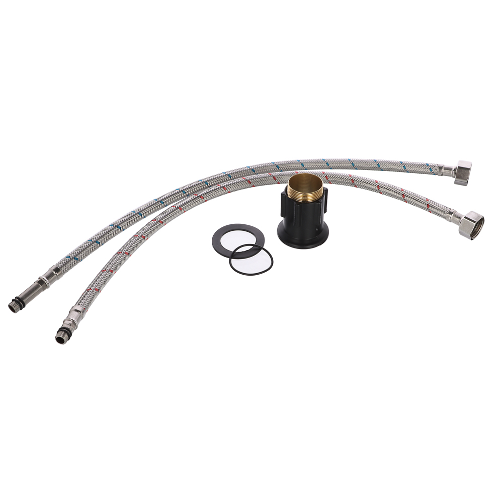 RAIN Смеситель для кухни Веста, гибкий излив, картридж 40мм, латунь, серый/хром, арт.№ 561-008