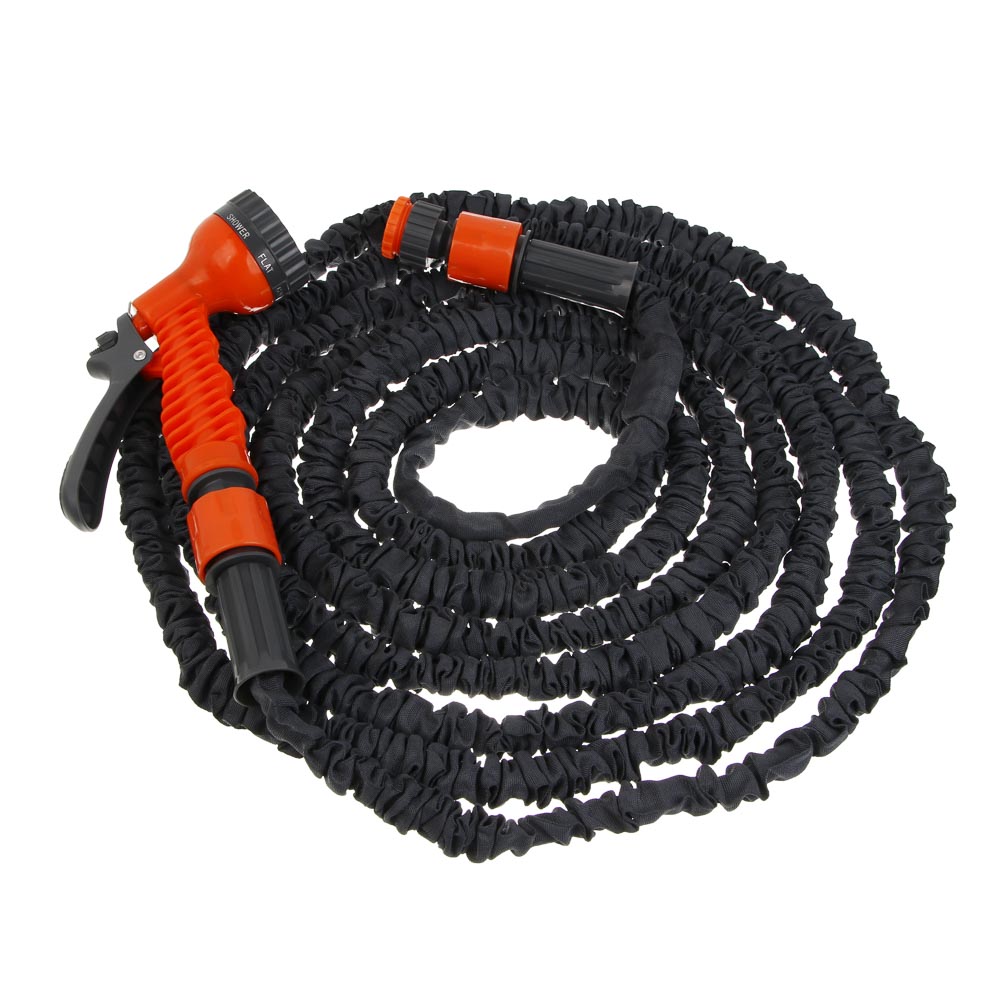 INBLOOM Шланг для полива растягивающийся, 15м, 7 реж., коннект., ТПЭ, полиэстер, пластик, арт.№ 168-004