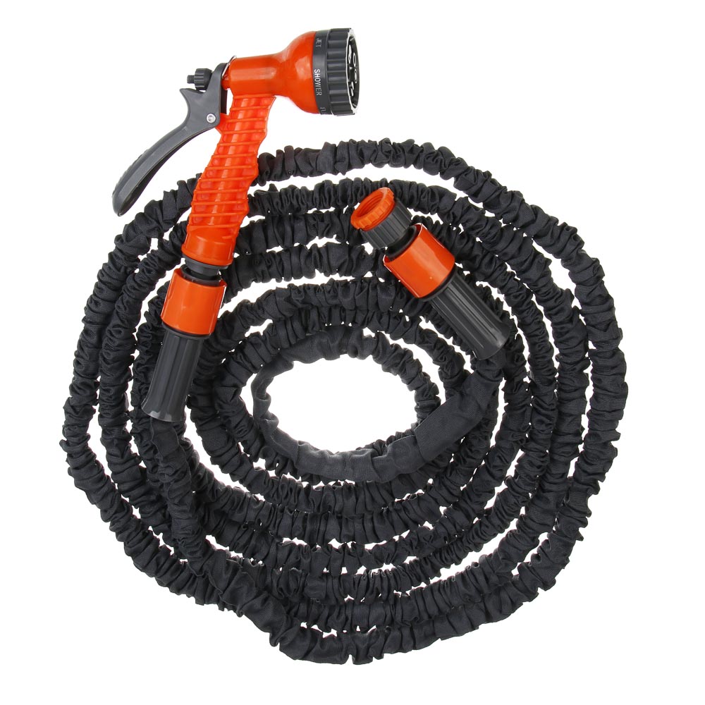 INBLOOM Шланг для полива растягивающийся, 15м, 7 реж., коннект., ТПЭ, полиэстер, пластик, арт.№ 168-004