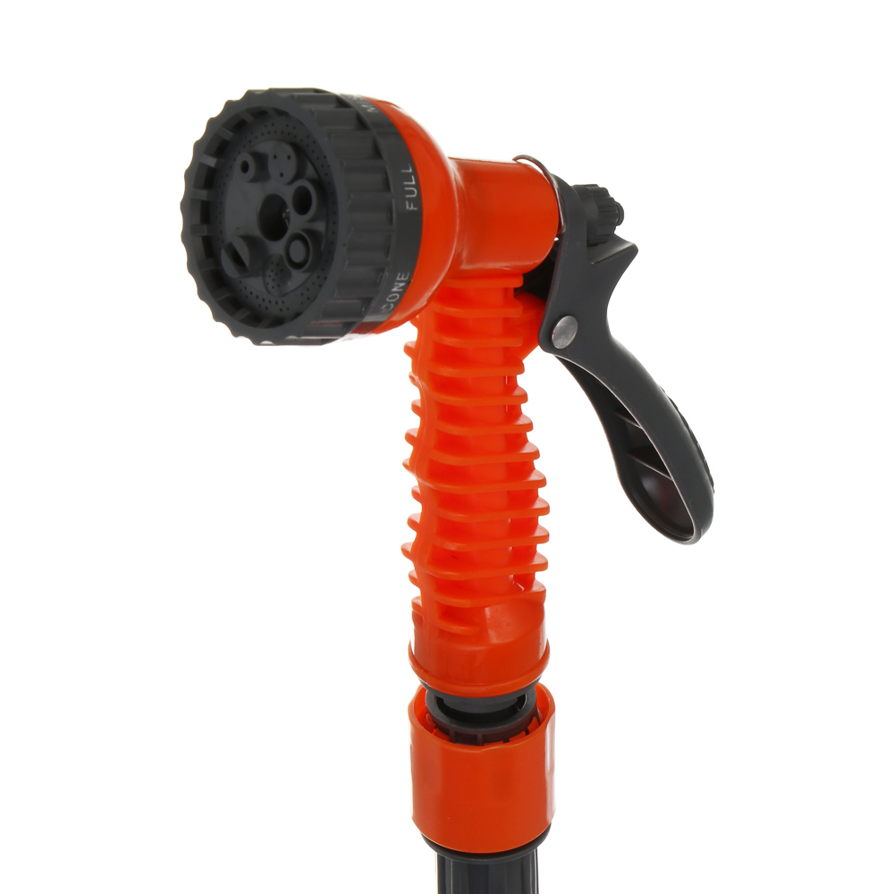 INBLOOM Шланг для полива растягивающийся, 15м, 7 реж., коннект., ТПЭ, полиэстер, пластик, арт.№ 168-004