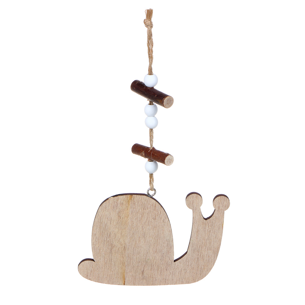 INBLOOM Подвеска декоративная садовая Улитка, 18 см, МДФ,  3 дизайна, арт.№ 153-140