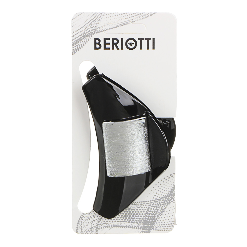 BERIOTTI Краб для волос, пластик, 8см, 2 дизайна, КВ19-25, арт.№ 324-148