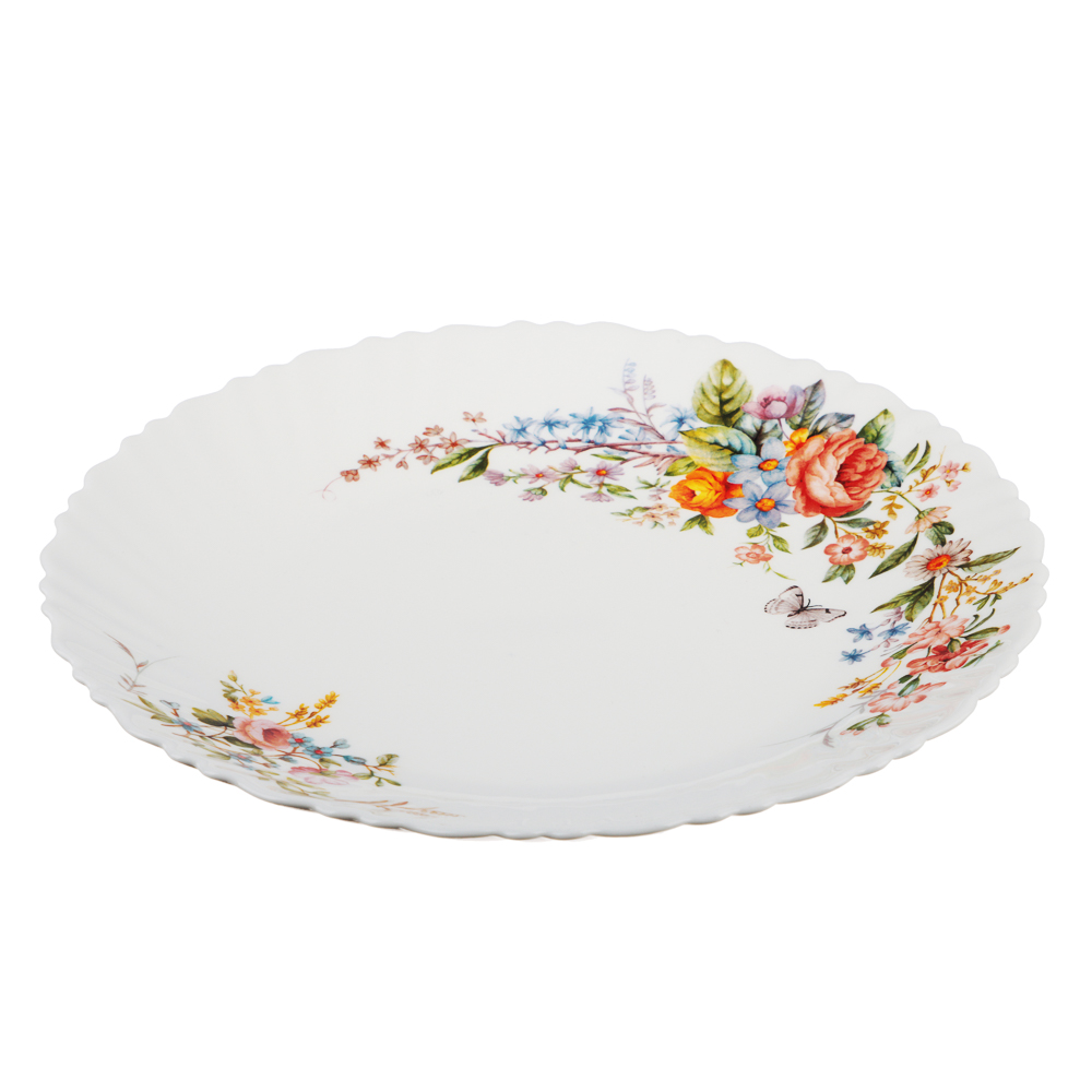 MILLIMI Дарина Тарелка десертная опаловое стекло 21,5см, 18136, арт.№ 818-313