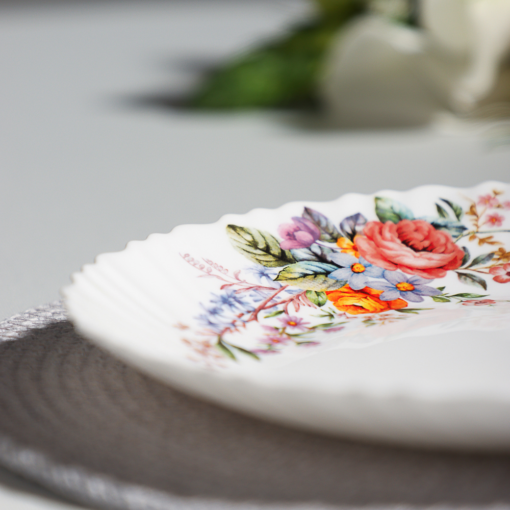 MILLIMI Дарина Тарелка десертная опаловое стекло 21,5см, 18136, арт.№ 818-313