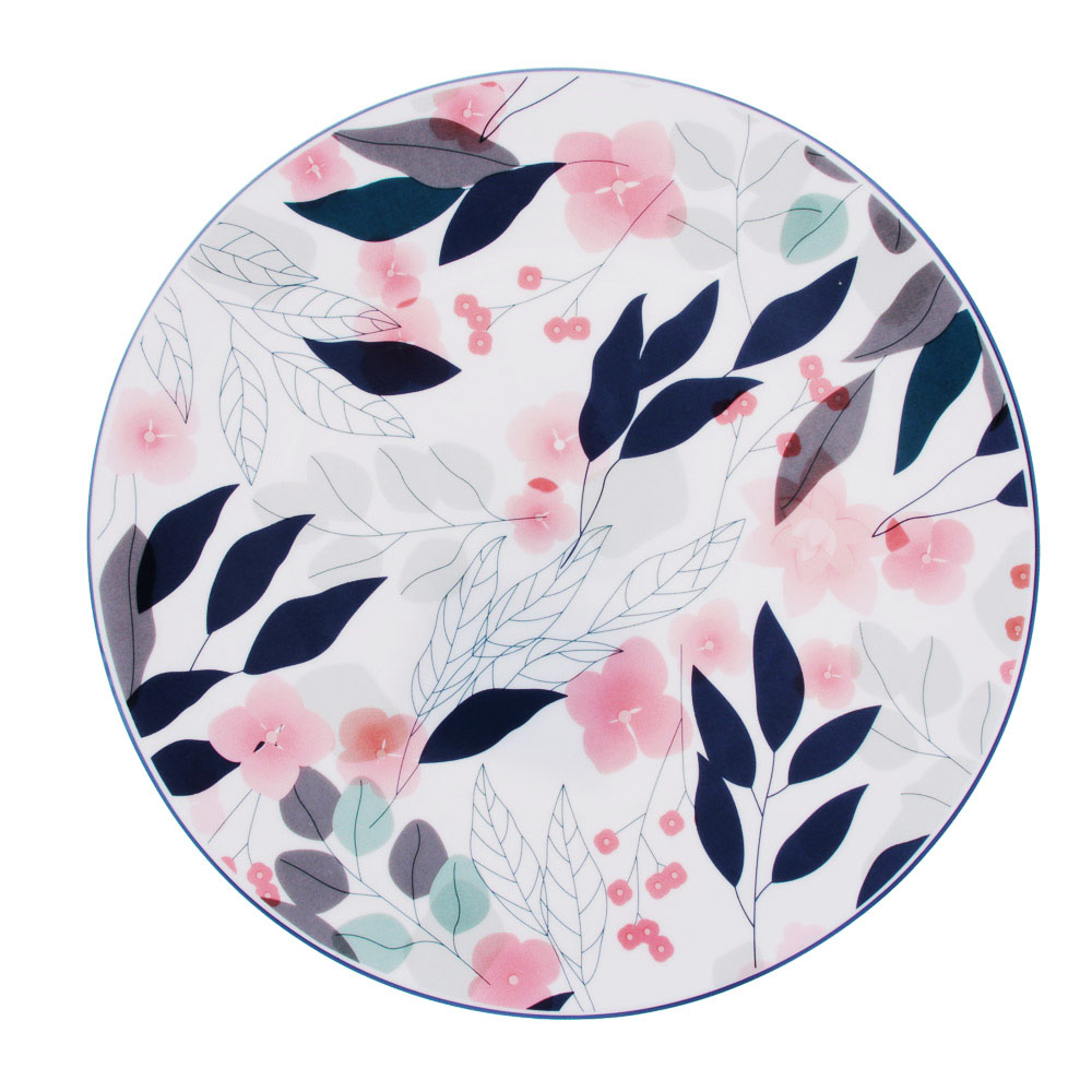 MILLIMI Лия Тарелка десертная опаловое стекло 20см, K2053, арт.№ 818-453