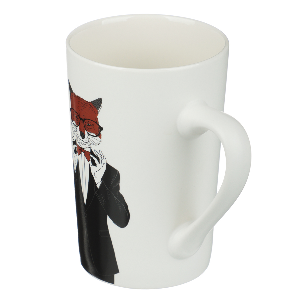 Кружка тм MILLIMI Джентльмены, 380мл, фарфор, 4 дизайна, арт.№ 806-356