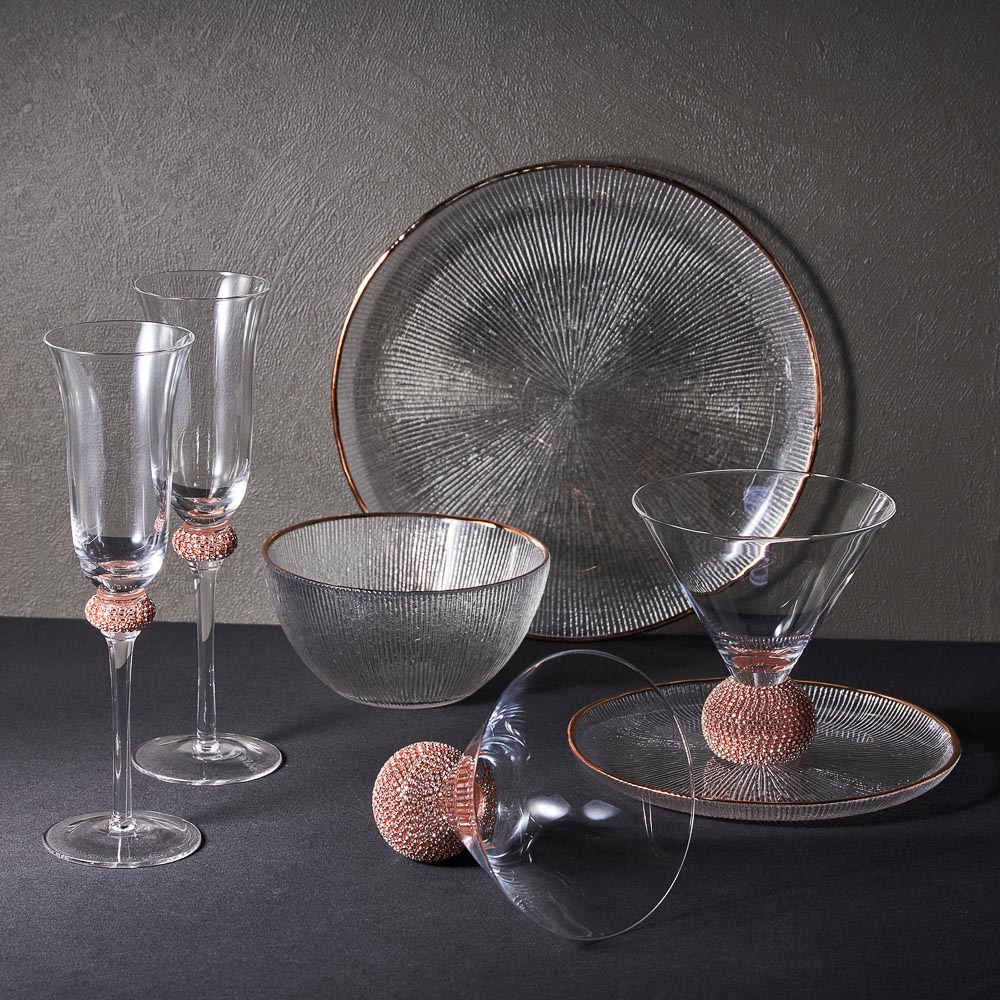 BY COLLECTION White Line Набор креманок, 2шт., 360 мл, 12х13 см, стекло, арт.№ 820-856