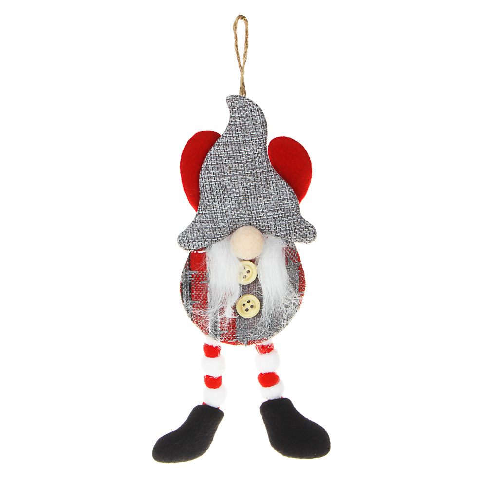 СНОУ БУМ Сувенир мягкий, полиэстер, в виде гнома, 24x10см, 2 дизайна, арт.№ 394-285