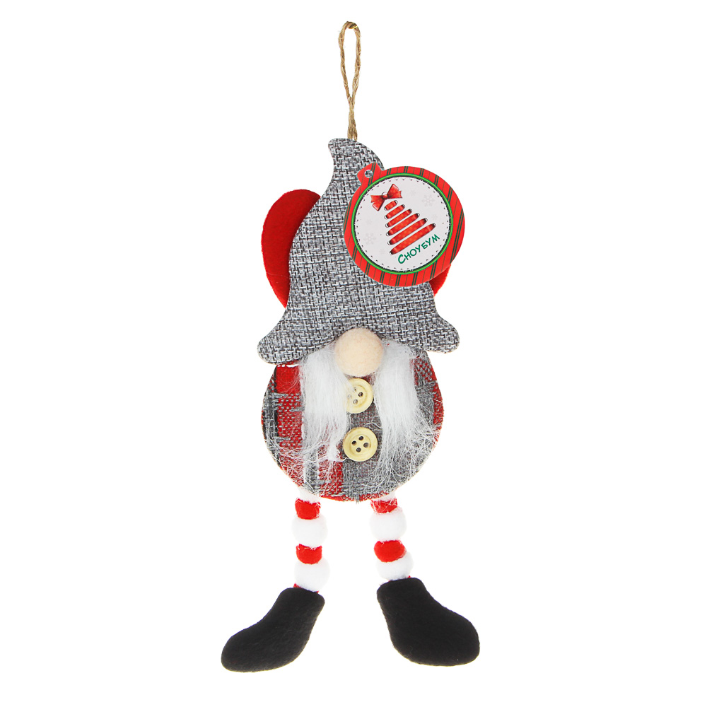 СНОУ БУМ Сувенир мягкий, полиэстер, в виде гнома, 24x10см, 2 дизайна, арт.№ 394-285