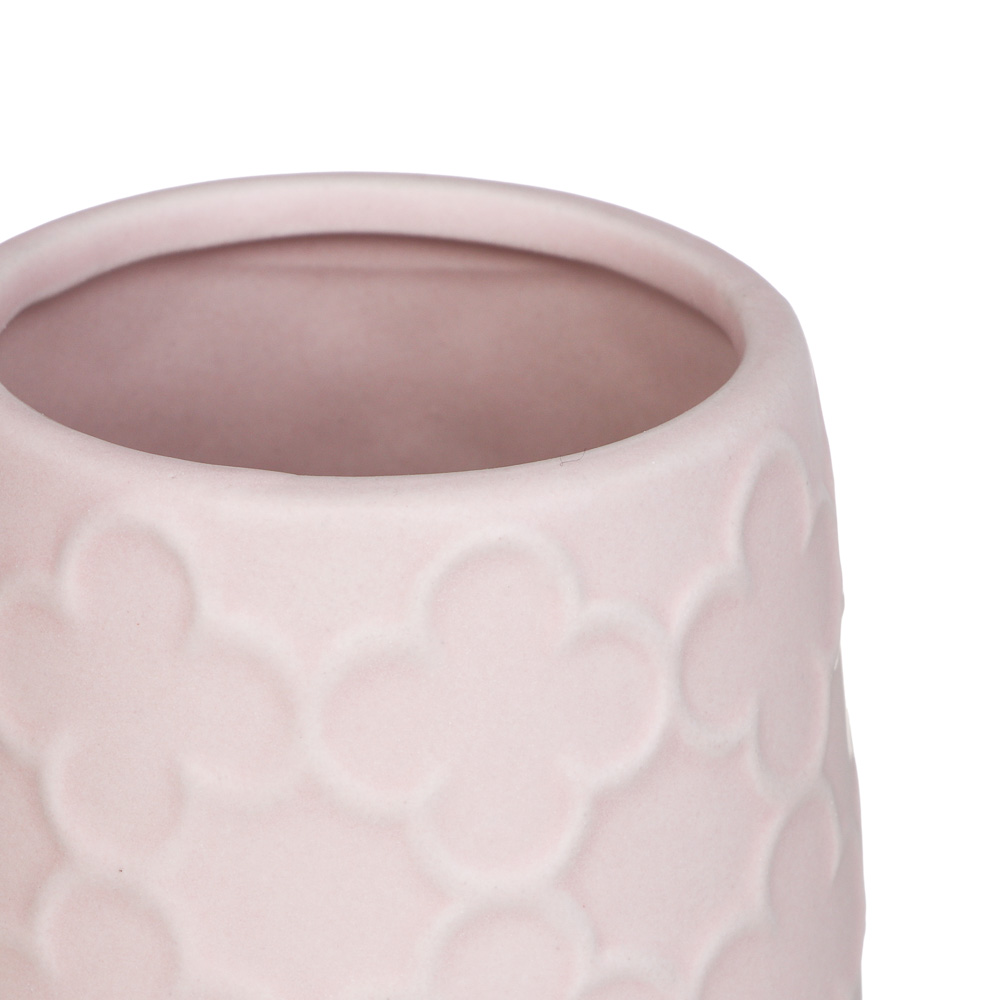 VETTA Стакан для ванной комнаты, керамика, 8x8x11,5 см, Оливия, персиковый, арт.№ 478-187