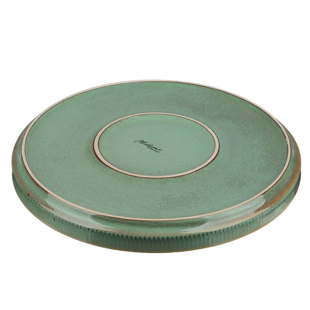 MILLIMI Кантри тарелка подстановочная 25,9см, керамика, зеленый, арт.№ 824-224