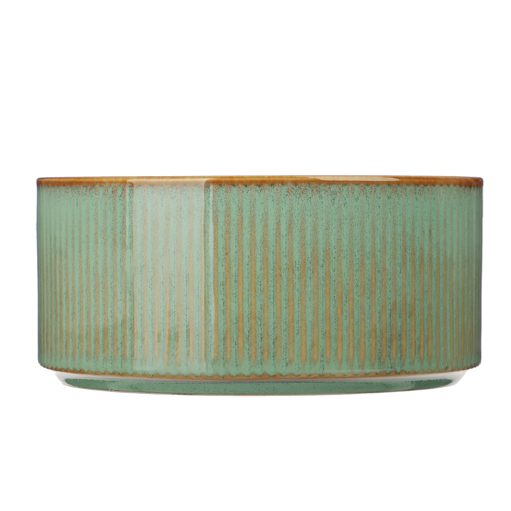 MILLIMI Кантри салатник 14,0см, 590мл, керамика, зеленый, арт.№ 824-227