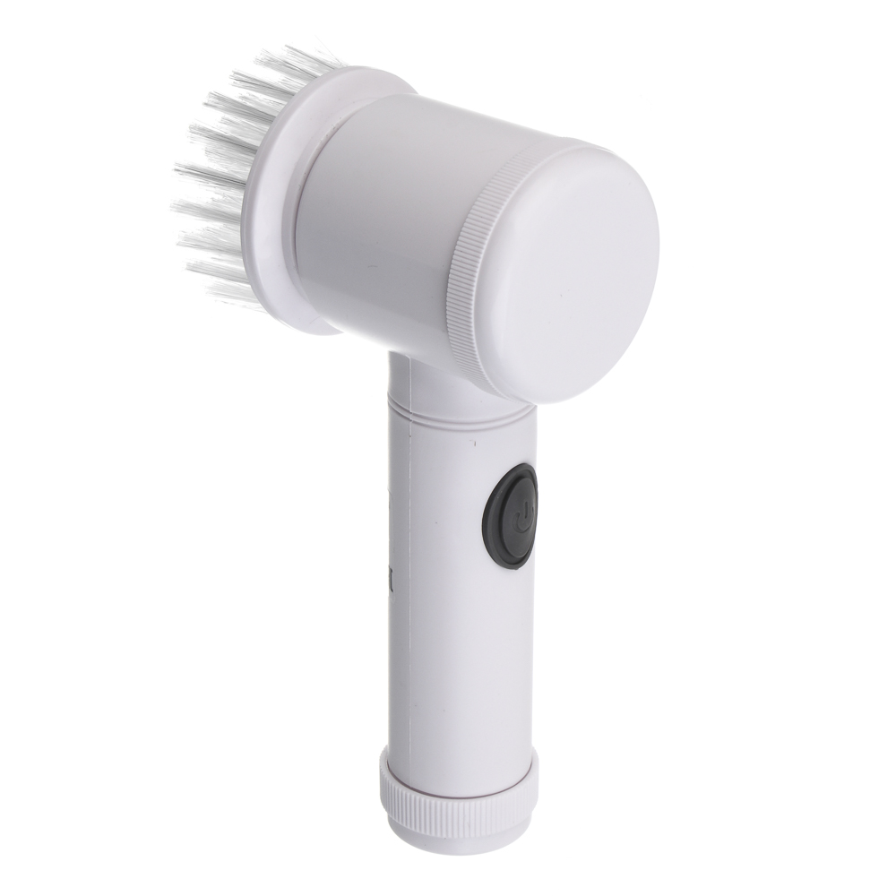 LEBEN Электрическая щетка для уборки, 5 насадок, 500 мАч, пластик, белый, арт.№ 247-013