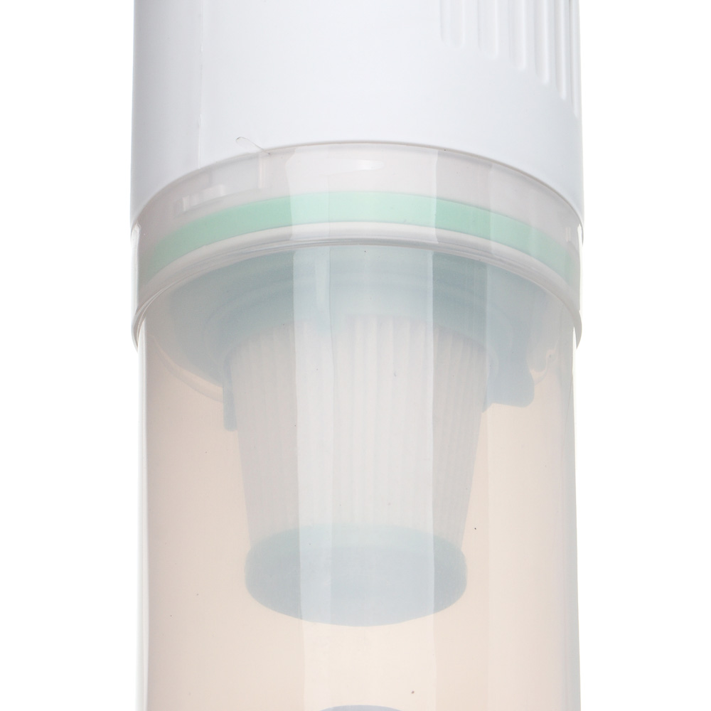 LEBEN Пылесос беспроводной, 100Вт, 7.4В/2300 мАч, 2 насадки, Hepa фильтр, 0,85л, пластик, белый, арт.№ 784-017