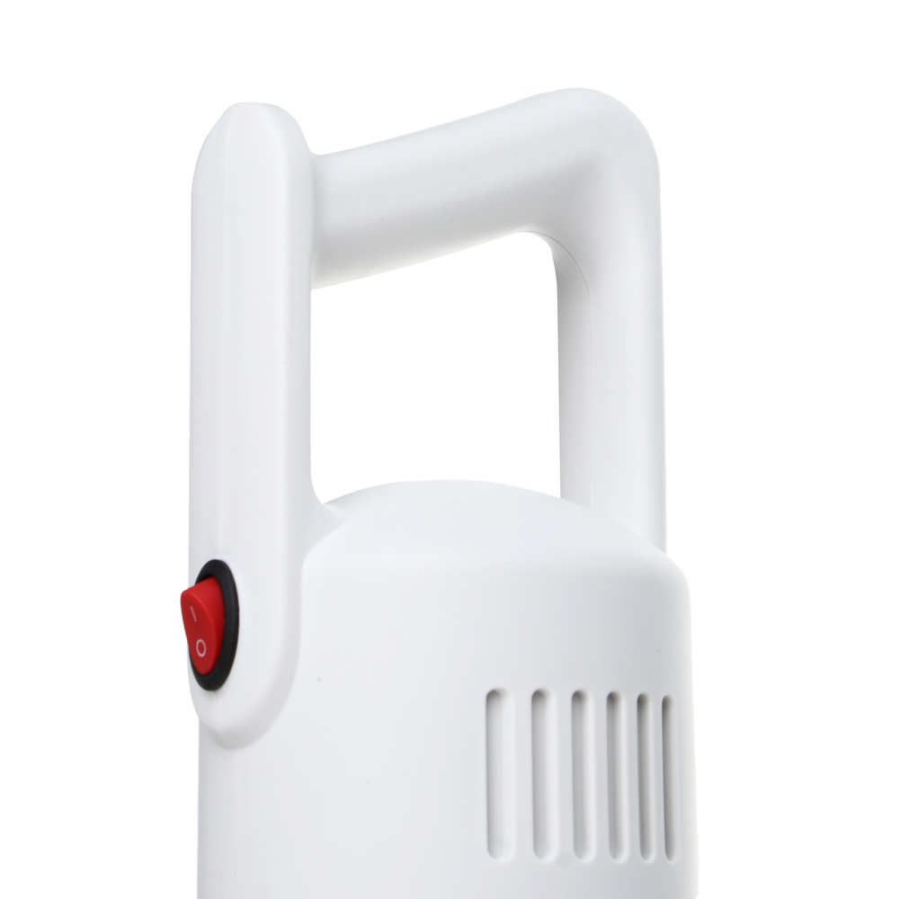 LEBEN Пылесос беспроводной, 100Вт, 7.4В/2300 мАч, 2 насадки, Hepa фильтр, 0,85л, пластик, белый, арт.№ 784-017