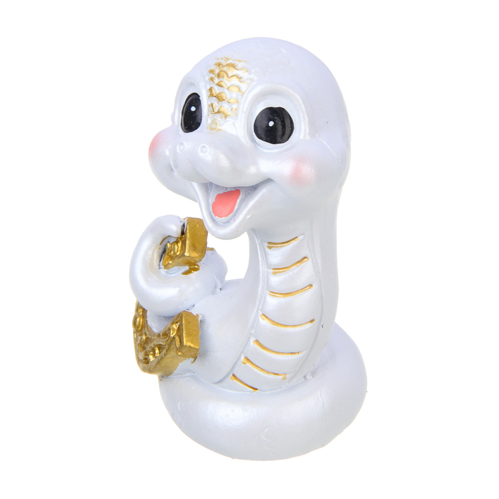 СНОУ БУМ Сувенир Символ Года, полистоун, 5х4х8 см, белый, 4 дизайна, арт.№ 398-823