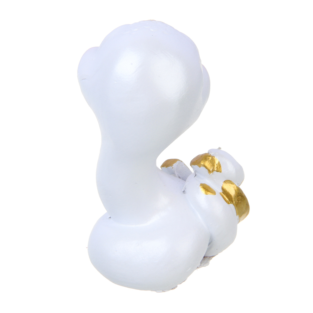 СНОУ БУМ Сувенир Символ Года, полистоун, 5х4х8 см, белый, 4 дизайна, арт.№ 398-823