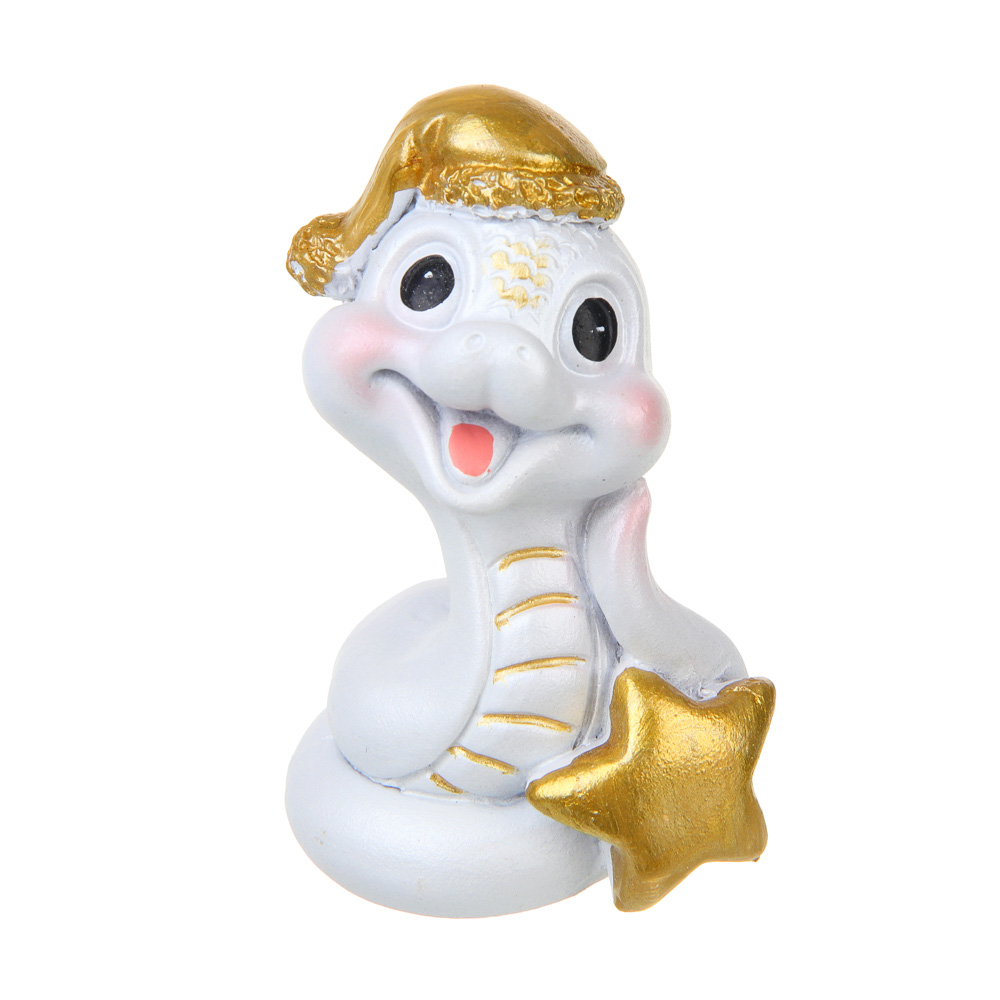 СНОУ БУМ Сувенир Символ Года, полистоун, 4х4х7 см, белый, 4 дизайна, арт.№ 398-824