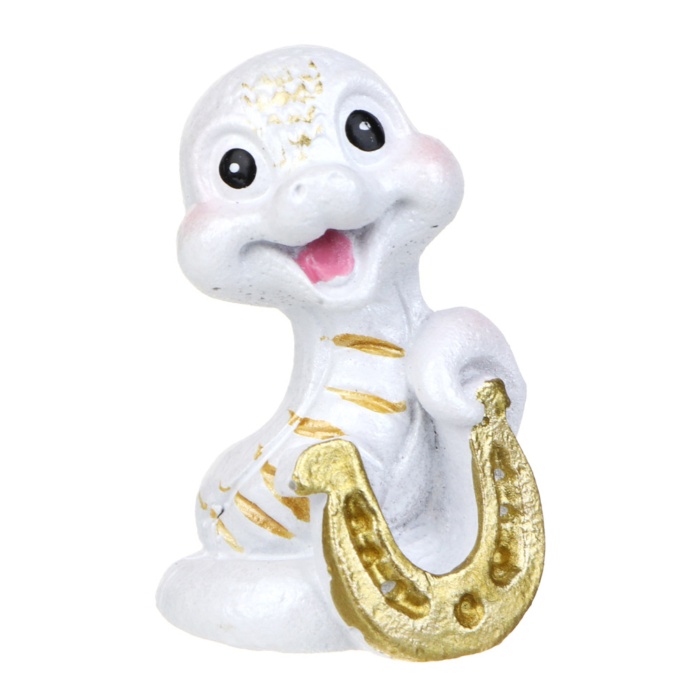 СНОУ БУМ Сувенир Символ Года, полистоун, 2,5х2,5х4 см, белый, 4 дизайна, арт.№ 398-825