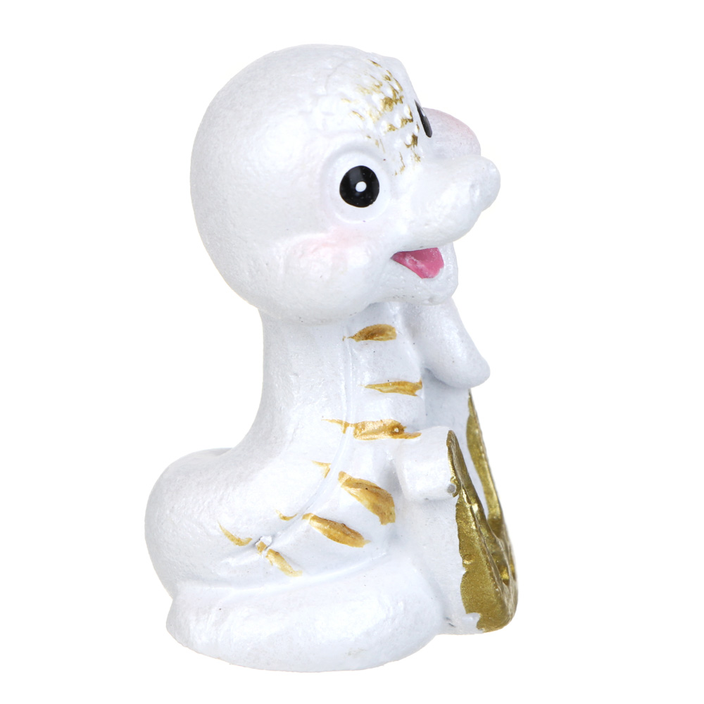 СНОУ БУМ Сувенир Символ Года, полистоун, 2,5х2,5х4 см, белый, 4 дизайна, арт.№ 398-825