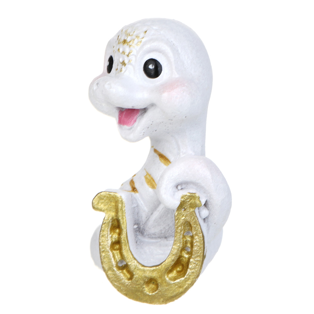 СНОУ БУМ Сувенир Символ Года, полистоун, 2,5х2,5х4 см, белый, 4 дизайна, арт.№ 398-825