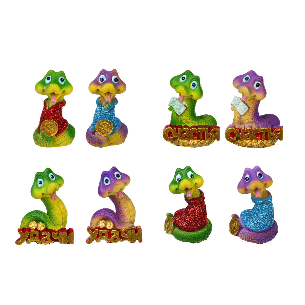 СНОУ БУМ Сувенир Символ Года, полистоун, 5х4х7 см, 4 дизайна, арт.№ 398-827