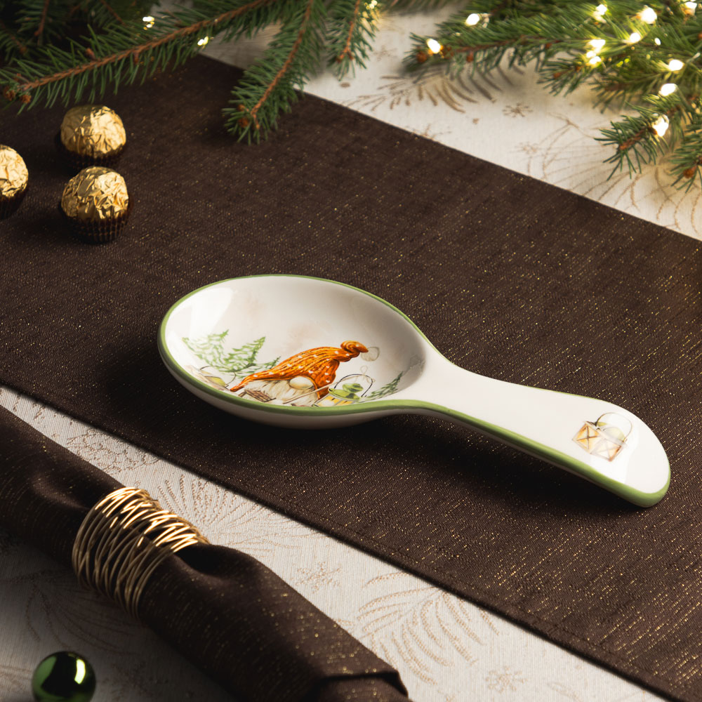 MILLIMI Фелиз Подставка для ложки, 24х11х2,5см, керамика, арт.№ 820-869