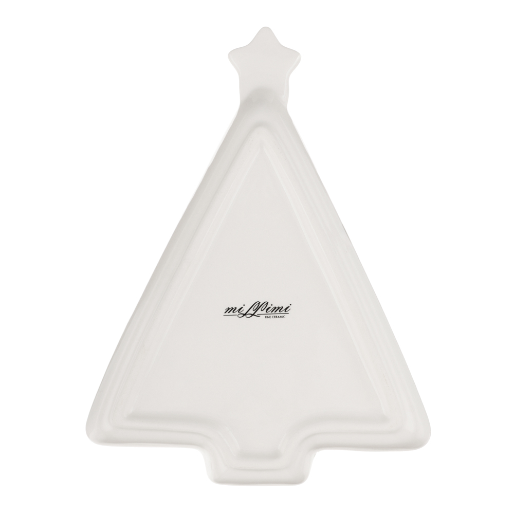 MILLIMI Фелиз Блюдо в форме ёлки, 21х16х2,5см, керамика, арт.№ 820-870