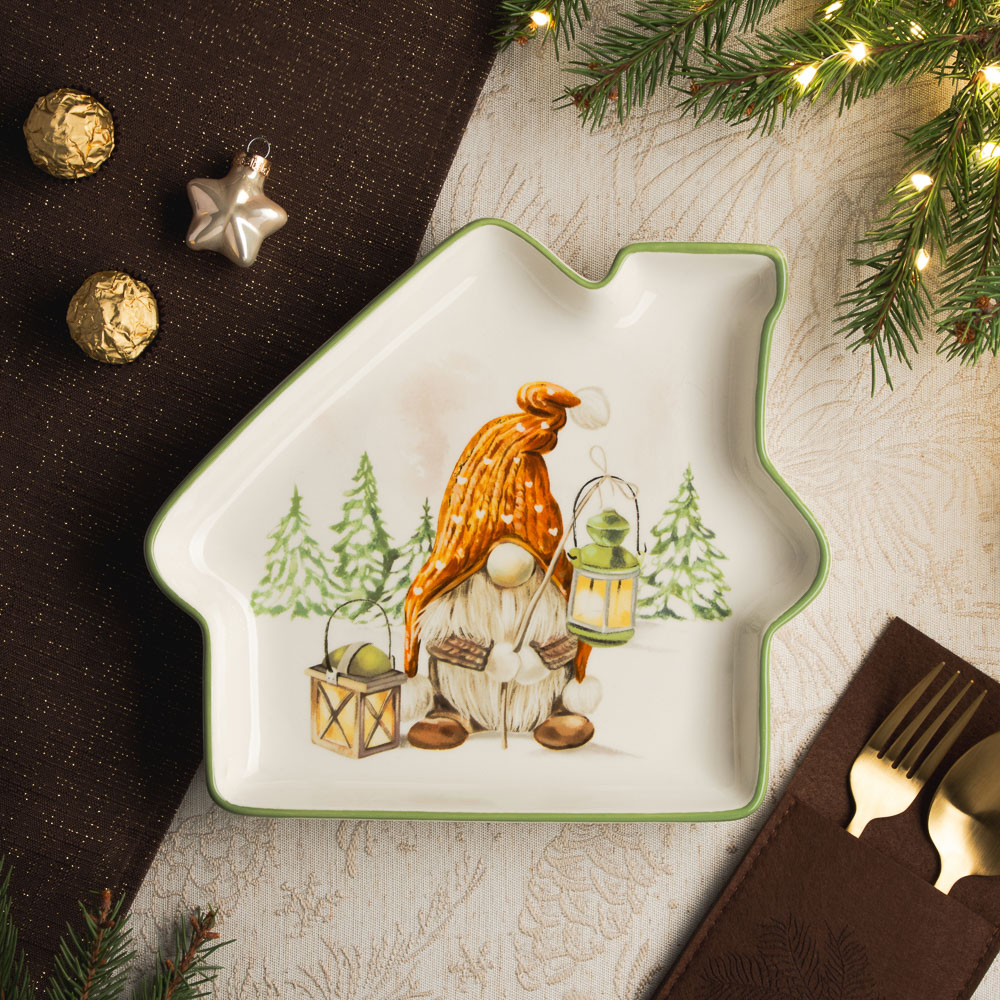 MILLIMI Фелиз Блюдо в форме домика, 25х22х3см, керамика, арт.№ 820-871