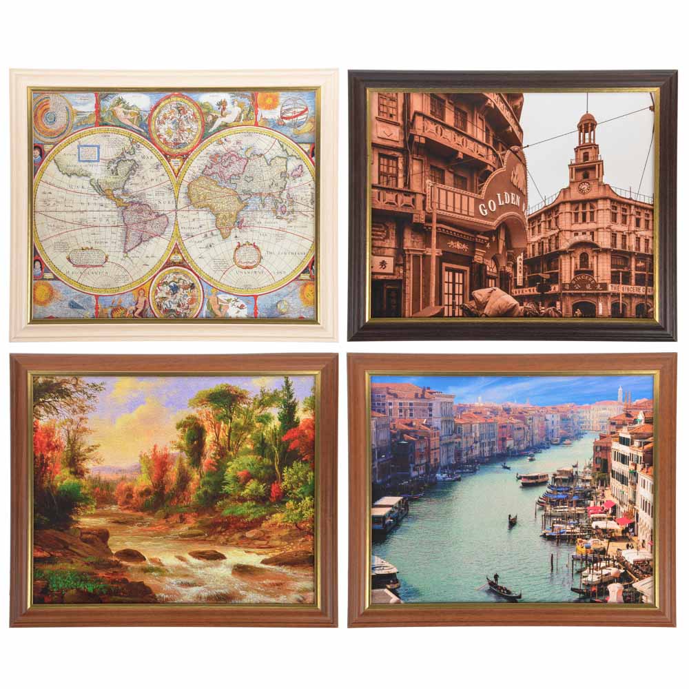 Ключница закрытая, на 7 крючков, МДФ, 31х26х5см, 4 дизайна, арт.№ 510-162