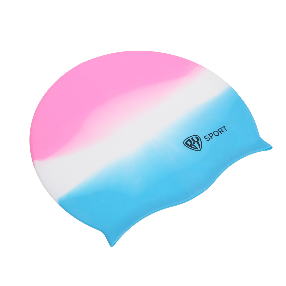 Шапочка для плавания тм BY SPORT, 22х18см, силикон, арт.№ 087-010