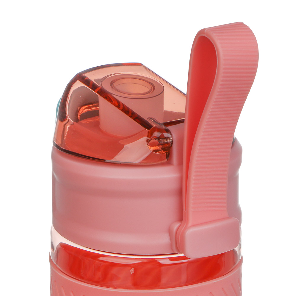 Бутылка спортивная для воды с силиконовым поильником тм BY SPORT, 500мл, 18,5x8,5см, PC, 2 цвета, арт.№ 088-129