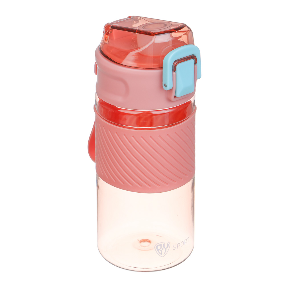 Бутылка спортивная для воды с силиконовым поильником тм BY SPORT, 500мл, 18,5x8,5см, PC, 2 цвета, арт.№ 088-129